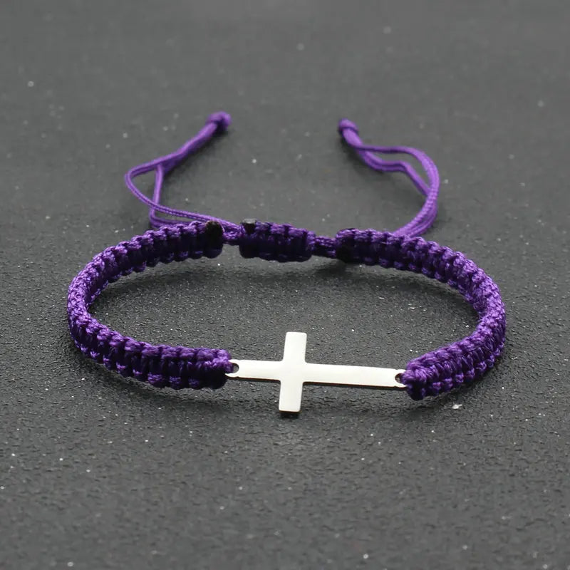 Braided Cross Bracelet