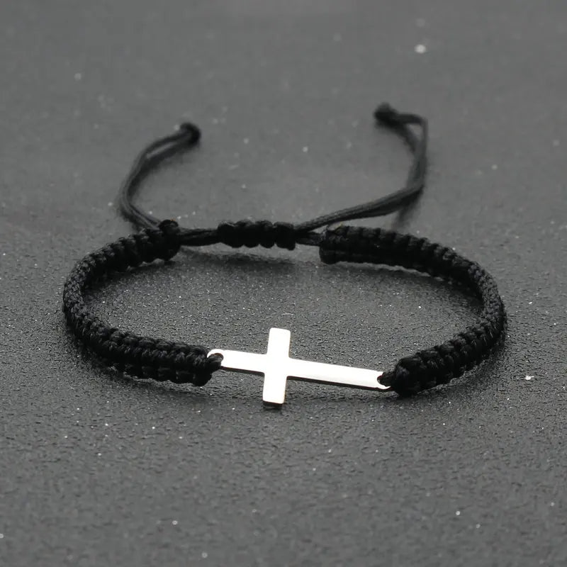 Braided Cross Bracelet