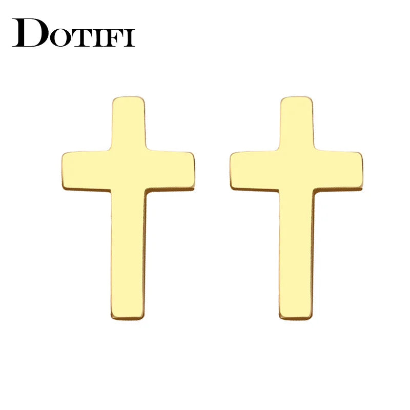 Cross Stud Earrings
