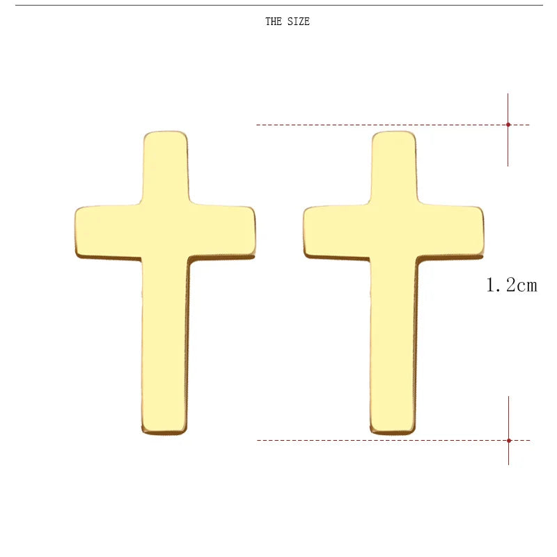 Cross Stud Earrings