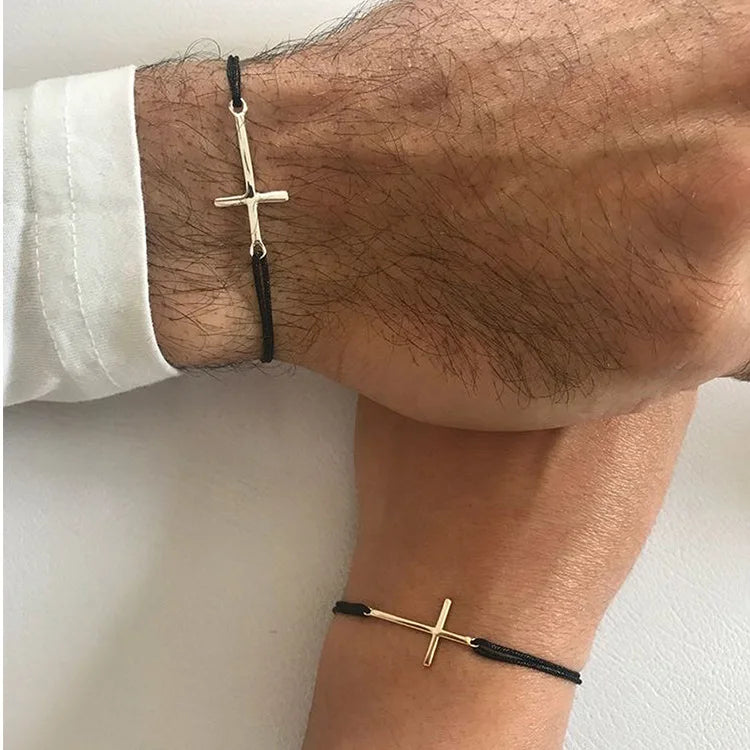 Cross Rope Bracelet - 2pcs