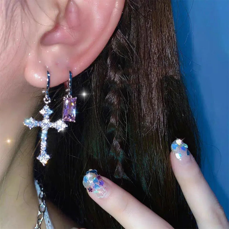 Y2K Cross Earrings