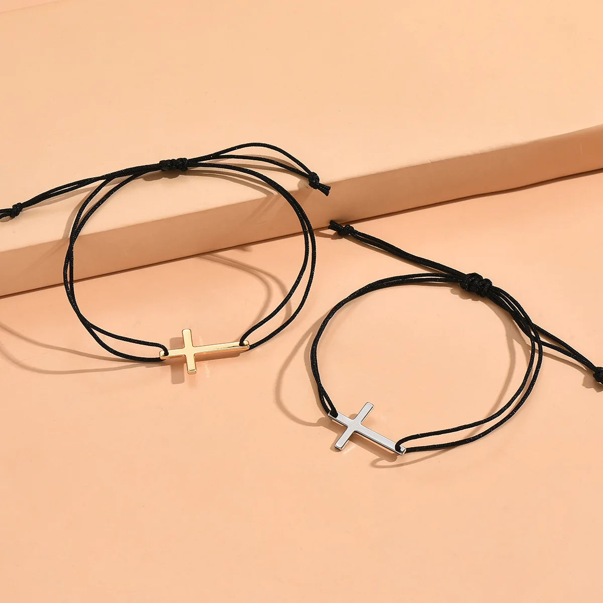Cross Rope Bracelet - 2pcs