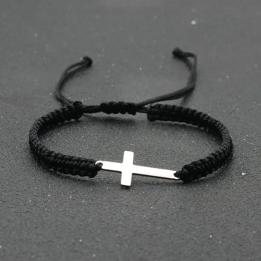 Braided Cross Bracelet