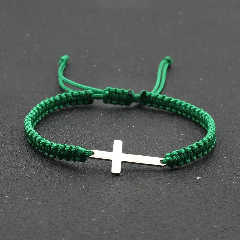 Braided Cross Bracelet