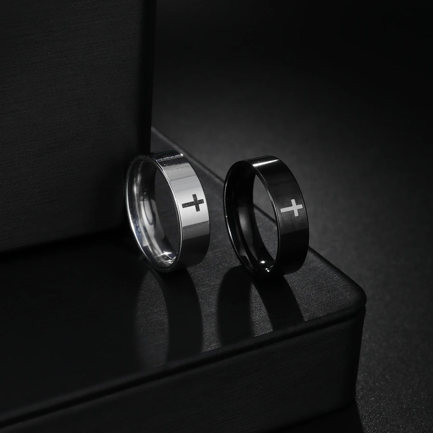Stainless Cross Ring