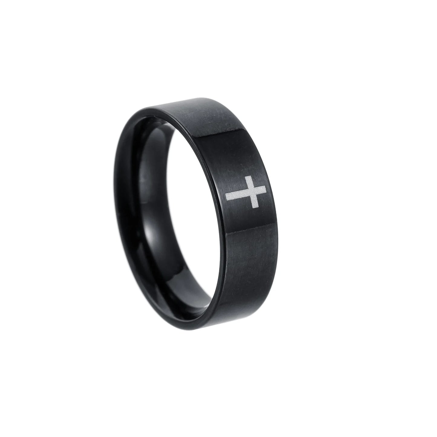 Stainless Cross Ring