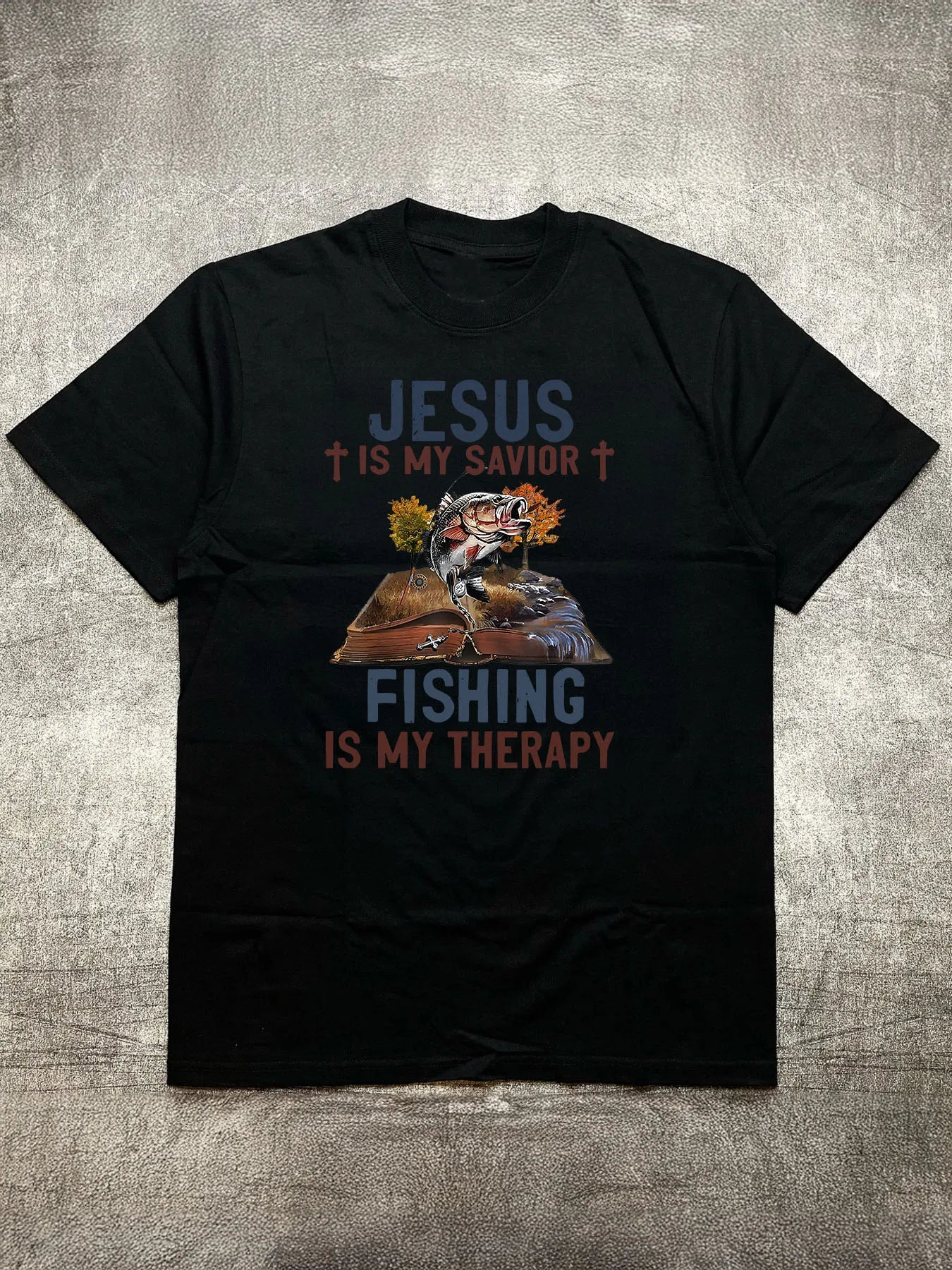 Jesus Fishing Tee - Round Neck