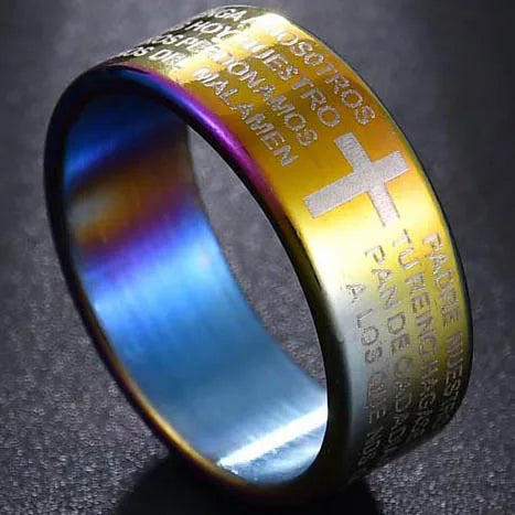 Stainless Cross Ring