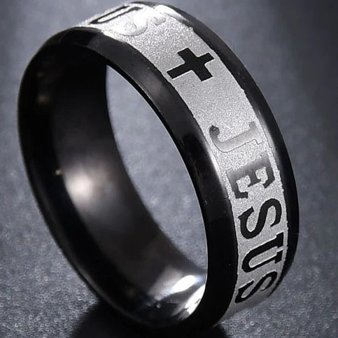Stainless Cross Ring